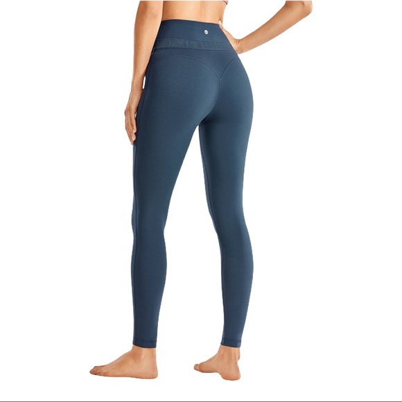 CRZ YOGA Pants - CRZ Yoga Leggings True Navy 25” Reflective Band Naked Feeling Soft Collection
